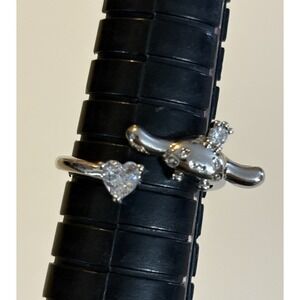 Sanrio Cinnamoroll Kawaii adjustable 925 silver ring, Size 6.5 Adjustable